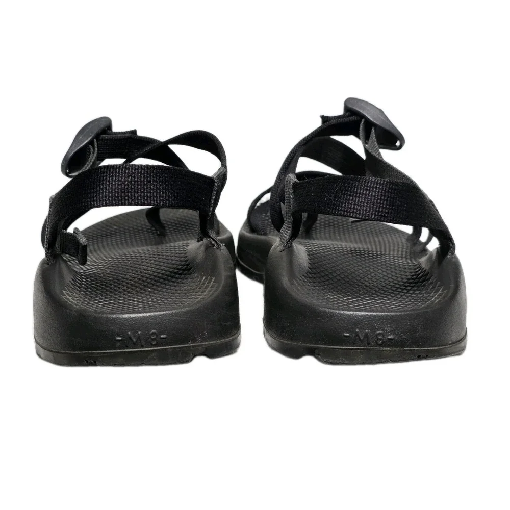 Chaco Mens Size 8 Yampa Vibram Sandals Black Slingback Water Shoes Hiking